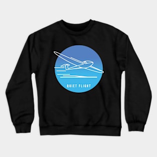 Glider Pilot Sailplane Biplane aerial floating soaring Crewneck Sweatshirt